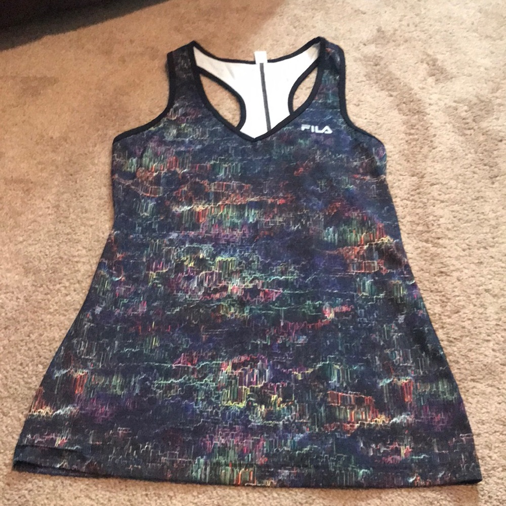 Large Fila Athletic Tank Multi Color